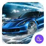 Cover Image of Tải xuống Blue Lightning Cool Car theme & wallpapers 70.0.1001 APK