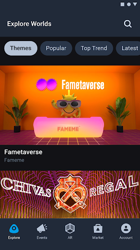 Android application VIVERSE Worlds screenshort