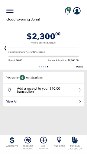My CDS Benefits Screen 3