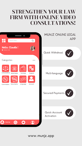 Android application Munjz Provider screenshort