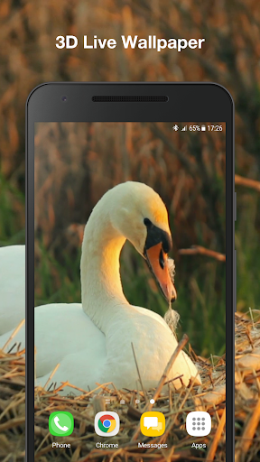 Android application Swans Live Wallpaper screenshort