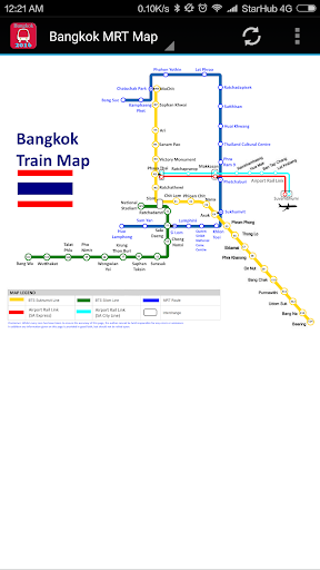 Android application Bangkok MRT map 2024 screenshort