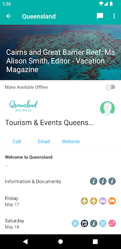 Experience Queensland Program Screen 2