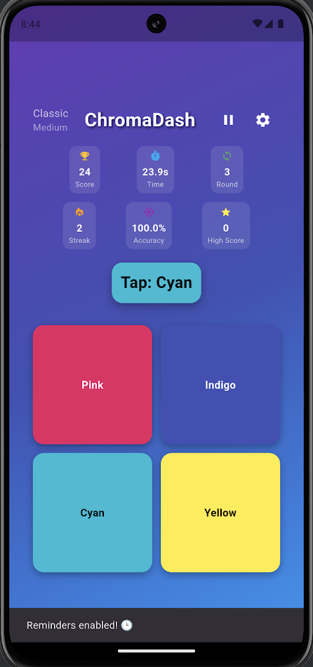 #2. ChromaDash (Android) 来自: Atiras