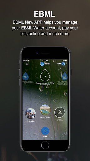 Android application My ebml مياه بيروت وجبل لبنان screenshort
