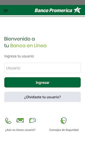 Banco Promerica Móvil Screenshot