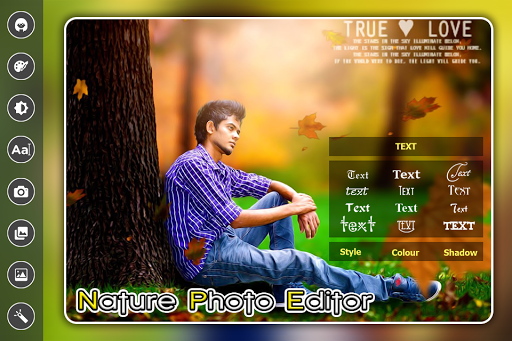 Android application Nature Photo Editor screenshort