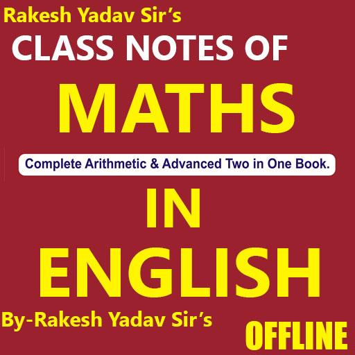 Rakesh Yadav Class Notes of Ma 1.0 Icon