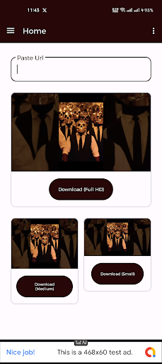Android application Thumbnail Downloader HD screenshort