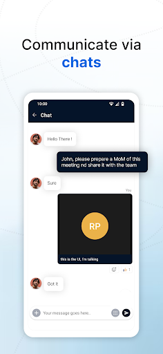 Screenshot of Zoho Meeting - Online Meetings