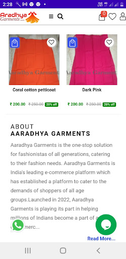 Aaradhya garments Screen 3
