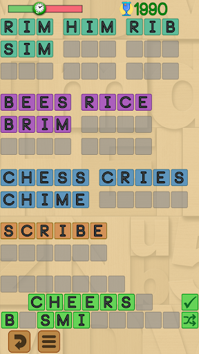 Android application Word Up! word search game screenshort