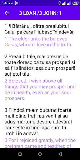 Android application Romanian Bible Fidela screenshort