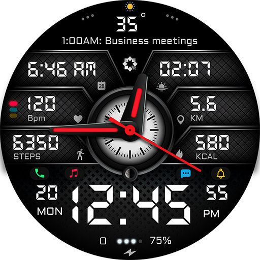 A450 Modern Watch Face YOSASH logo