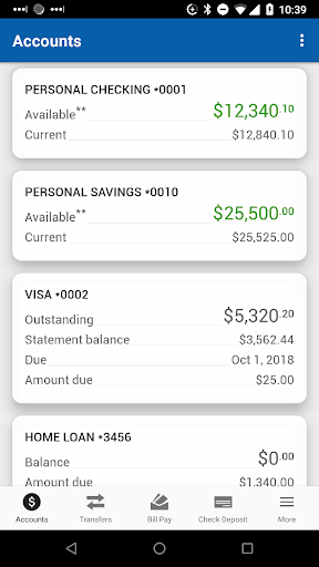 Android application Ascent Bank screenshort