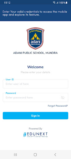 Adani Public School Screen 2