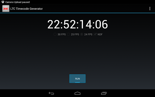 LTC Timecode Generator Screen 3