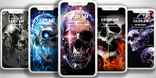 Android application Skull Wallpapers screenshort