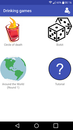 Android application Drinking games screenshort