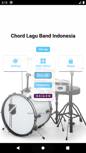 Android application Chord Kunci Gitar Band screenshort