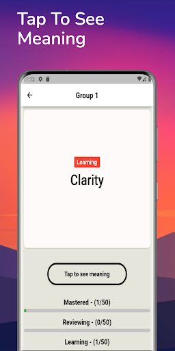 SAT Vocabulary Flashcards Screen 3