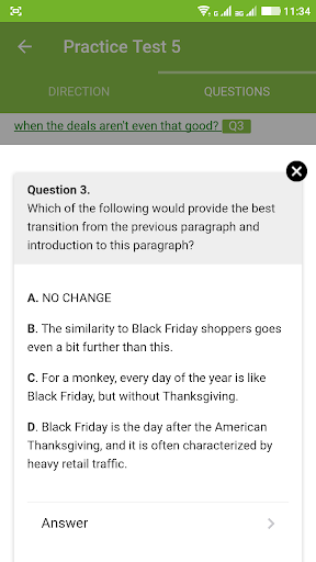 SAT Test Writing and Language