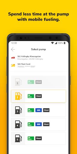 Android application St1 Business Sverige screenshort