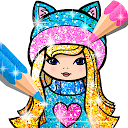 Baixar Girls Color Book with Glitter Instalar Mais recente APK Downloader