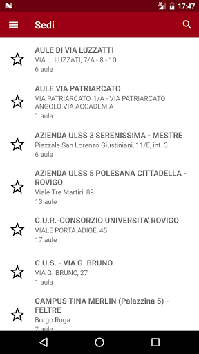 OrariUniPD Screen 3