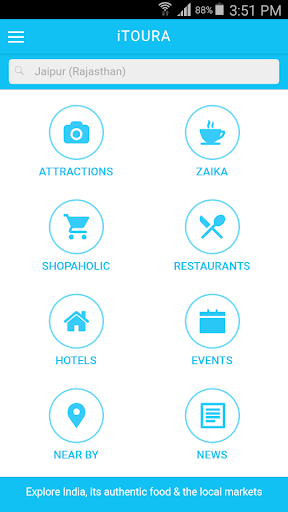 Android application iTOURA - India Travel Guide screenshort