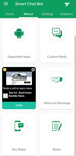 Android application Smart Chat Bot screenshort