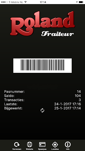 Android application Traiteur Roland screenshort