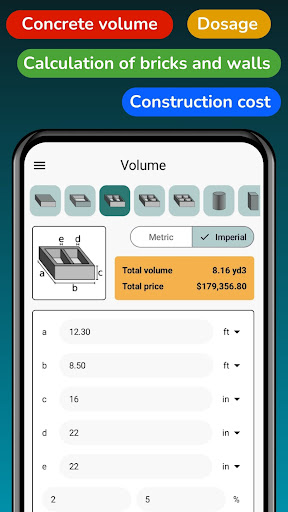 Cost Concrete Calculator ft screenshot 15
