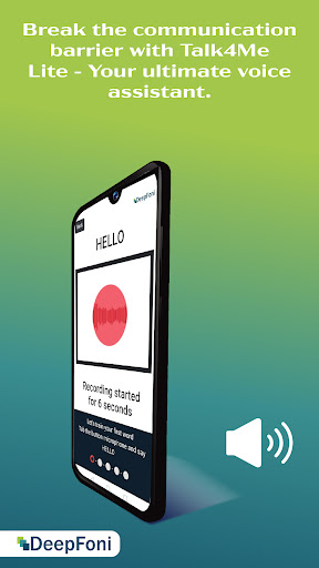 Android application DeepFoni Talk4Me Lite screenshort