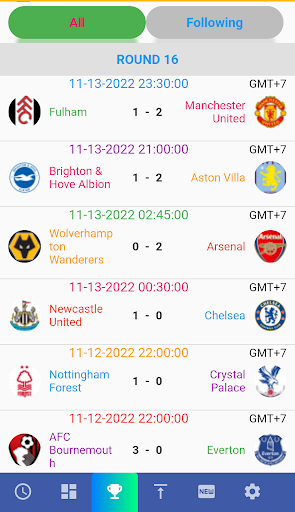 Italia Matches Schedule Screen 3