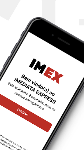 Android application IMEX - Entregadores screenshort