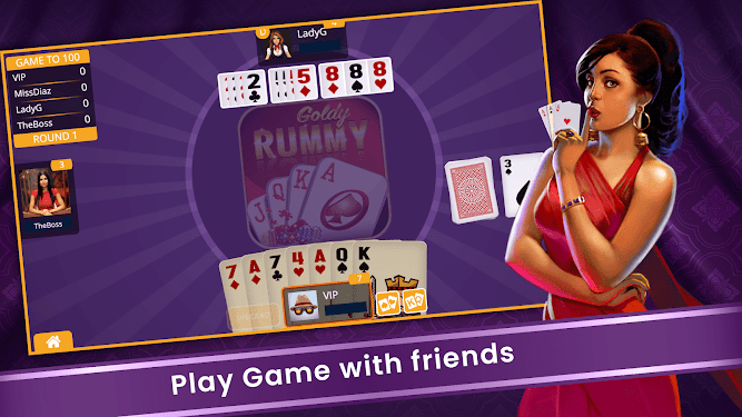 #4. Rummy Goldey - Play Indian Rummy Card Game Online (Android) By: SoftyGames Infosole