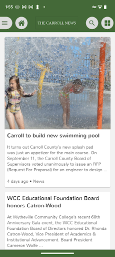 Android application The Carroll News eEdition screenshort