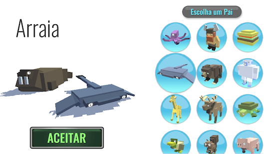 Visualização do aplicativo