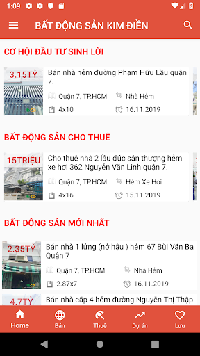 Android application Bất Động Sản Kim Điền screenshort
