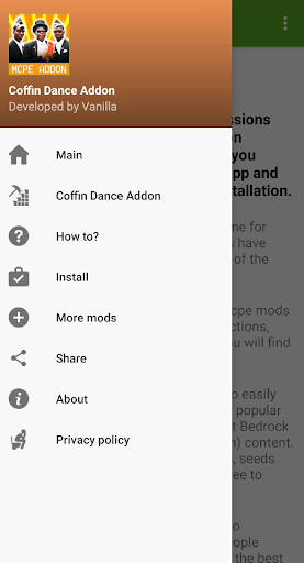 Coffin Dance Addon for Minecra
