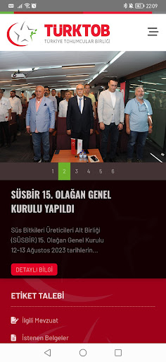 Android application TÜRKTOB screenshort