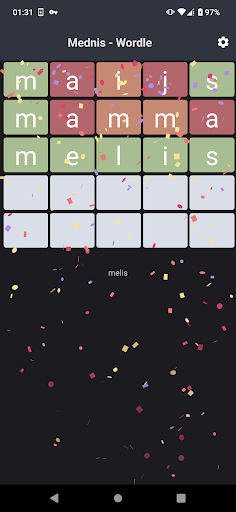 Android application M-Wordle - Latviskais Lingo screenshort