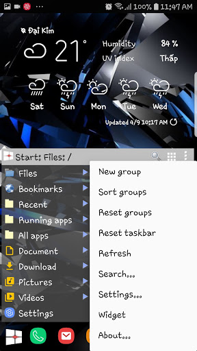 Taskbar - Start Button Screen 2