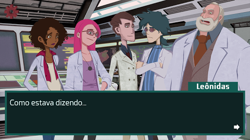 Android application Vetor - Visual Novel de Saúde screenshort