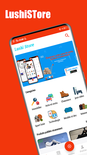 Android application LushiStore screenshort