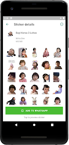 Screenshot 6 Korean Baby Girl WAStickerApps android