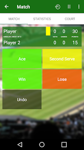 Captura 3 Tennis Statistics android