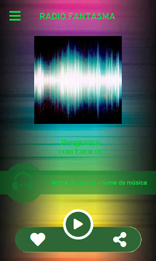 Android application Rádio fantasma screenshort