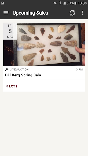 Android application Bill Berg Auctions screenshort